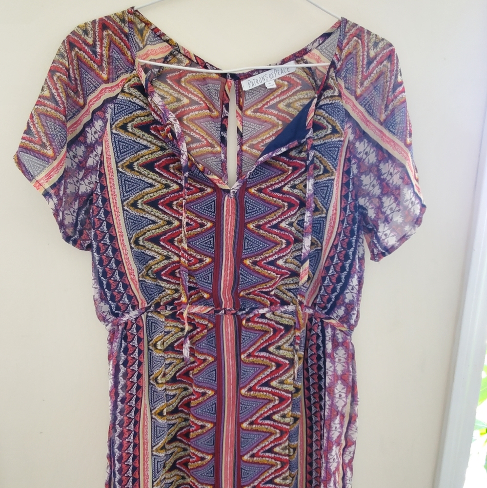Patterned Maxi Dress